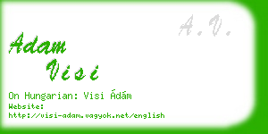 adam visi business card
